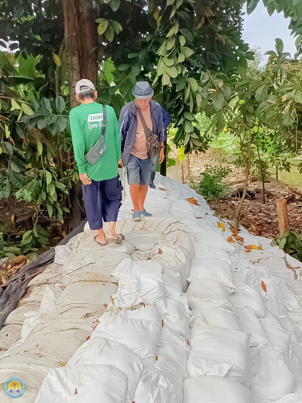 ลงพื้นที่ติดตามการดำเนินงานและติดตามการซ่อมแซมคันกั้นน้ำที่ชำรุด และการเสริมแนวกระสอบทราย เพื่อเพิ่มประสิทธิภาพในการป้องกันน้ำ บริเวณ ปากคลองโรงกระดาน และ ปากคลองลุงแต่ง