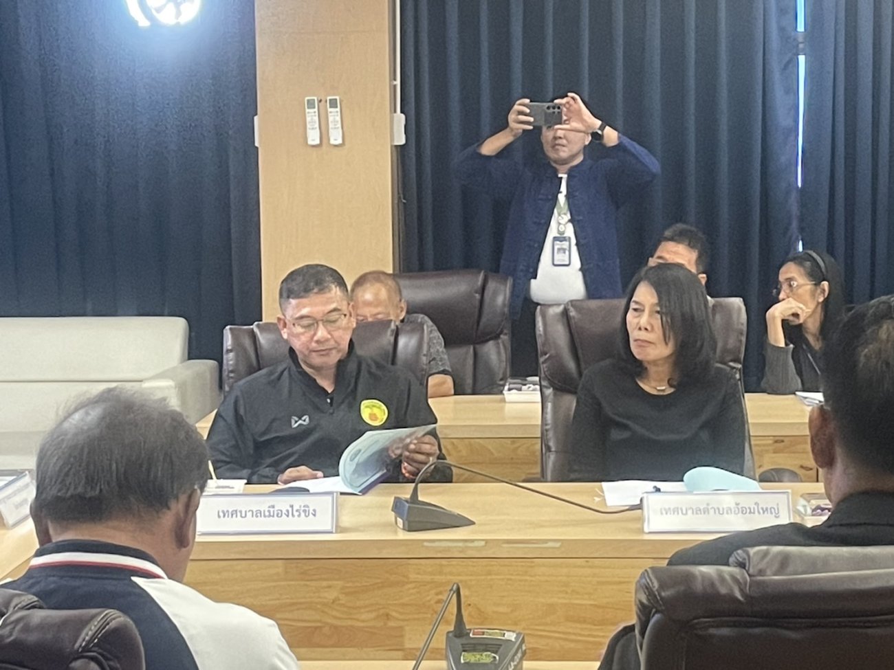 การประชุมคณะกรรมการสันนิบาตเทศบาลจังหวัดนครปฐม ครั้งที่ 1/2569 ณ ห้องประชุม 301 ชั้น 3 สำนักงานเทศบาลเมืองสามพราน จังหวัดนครปฐม